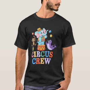 Camiseta Tripulación de Circo Carnaval Feria Elefante Foca 