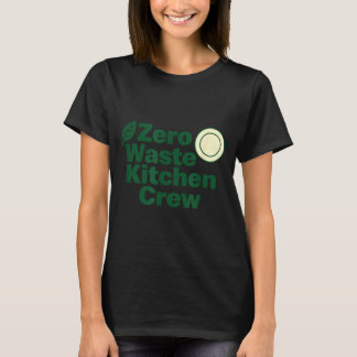 Camiseta Tripulación de cocina sin residuos Diseño de soste