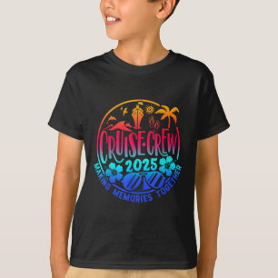 Camiseta Tripulación de crucero 2025 Familia Amigos Vacacio