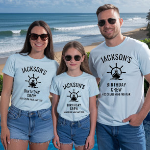 Camiseta Tripulación de crucero de cumpleaños 30 40 50 pers