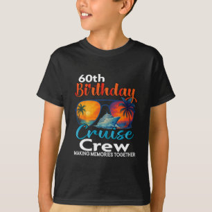 Camiseta Tripulación de crucero de cumpleaños número 60 Ami