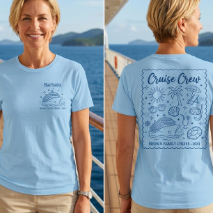 Camiseta Tripulación de crucero familiar personalizado Vaca