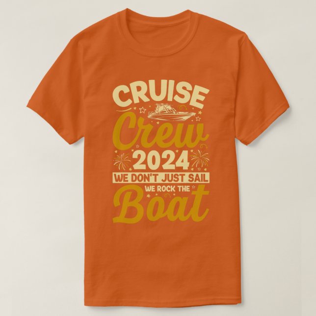 Camiseta Tripulación De Cruceros 2024 No Sólo Navegamos, Si (Diseño del anverso)