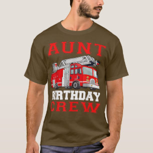 Camiseta Tripulación de cumpleaños de la tía Camioneros de