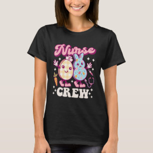 Camiseta Tripulación de enfermera de Pascua PEDS Groovy Hue