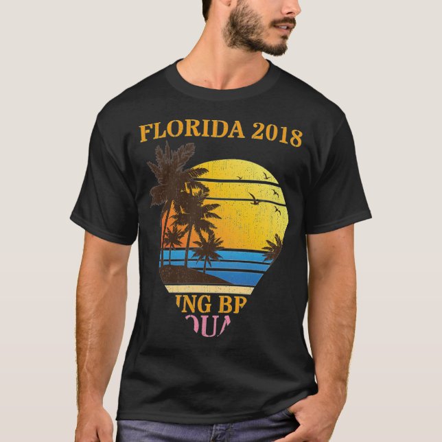 Camiseta Tripulación de Fiesta de primavera Miami Florida 2 (Anverso)