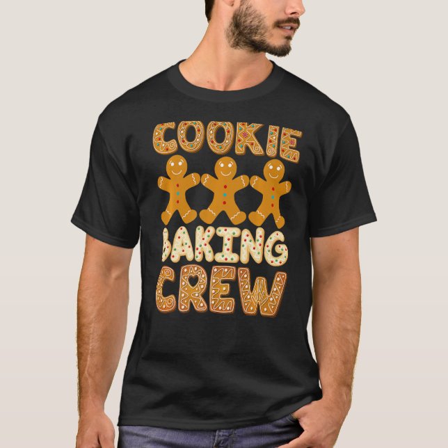 Camiseta Tripulación de galletas de pan de jengibre Hombres (Anverso)