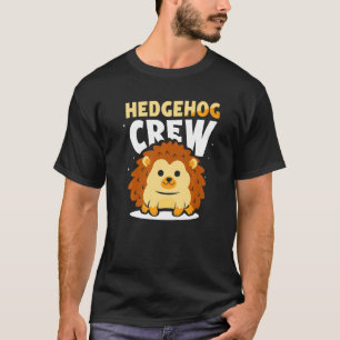 Camiseta Tripulación De Hedgehog Dice Mascota Animal Cute