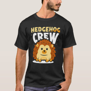 Camiseta Tripulación De Hedgehog Dice Mascota Animal Cute