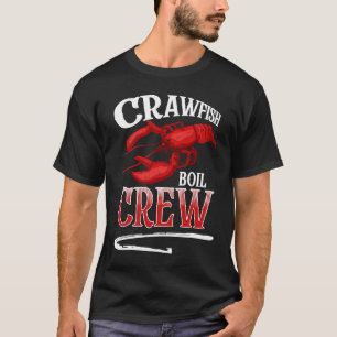 Camiseta Tripulación de hervido de cangrejos de río Cangrej