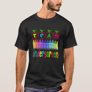 Camiseta Tripulación de Kinder Primer Día de Escuela Maestr