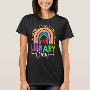 Camiseta Tripulación de la biblioteca Leopardo arcoíris M