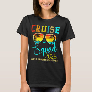 Camiseta Tripulación de la escuadra Crucero 2026 Vacaciones