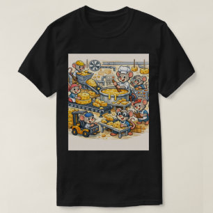 Camiseta Tripulación de la fábrica de queso: Ratones de dib