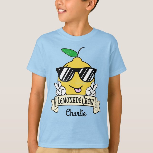 Camiseta Tripulación de Lemonade - Mano de paz de Kawaii y  (Anverso)