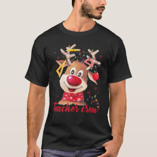 Camiseta Tripulación De Maestros Cute Ropa Con Luces