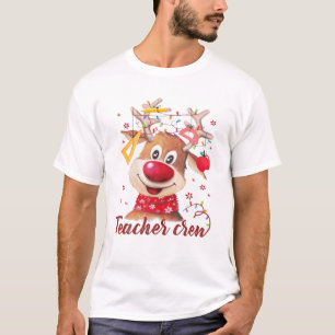 Camiseta Tripulación De Maestros Cute Ropa Con Luces