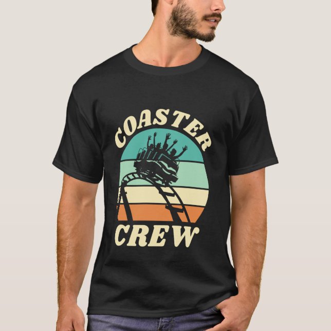 Camiseta Tripulación de Montaña Rusa Fans de Parques de Div (Anverso)