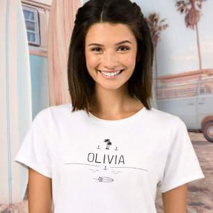 Camiseta Tripulacion de Mujer de Vida en Furgoneta Vintage