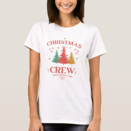 Camiseta Tripulación de Navidad Familia Festiva Retro 