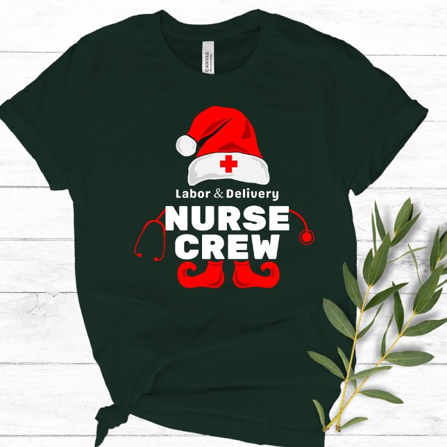 Camiseta Tripulación de Navidades de parto de enfermeras de (Subido por el creador)