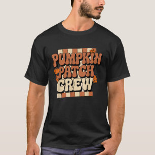 Camiseta Tripulación de Parche de Calabaza Niño Infantil Ch