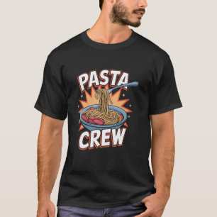 Camiseta Tripulación de Pasta Juego de Palabras Italiano Es