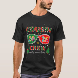 Camiseta Tripulación de primos 2025 P divertido de Navidad