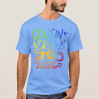 Camiseta Tripulación de primos 2026 Creando recuerdos Ropa 