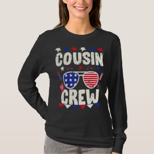 Camiseta Tripulación De Primos 4 De Julio Familia Patriótic
