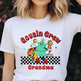 Camiseta tripulación de primos Abuela Navidad familia a jue