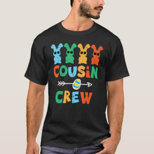 Camiseta Tripulación de Primos Bunnies de Pascua Niños De R