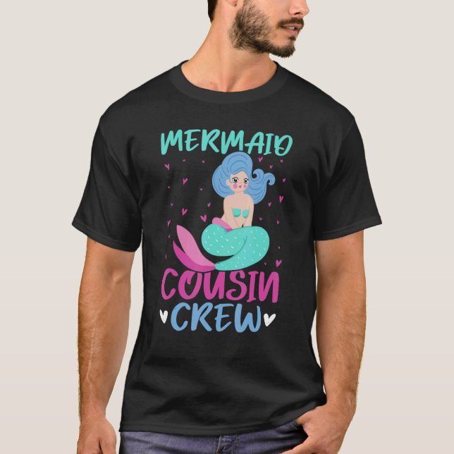 Camiseta Tripulación de primos de sirena (Anverso)