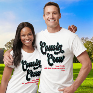 Camiseta Tripulación de primos divertidos Reunión familiar