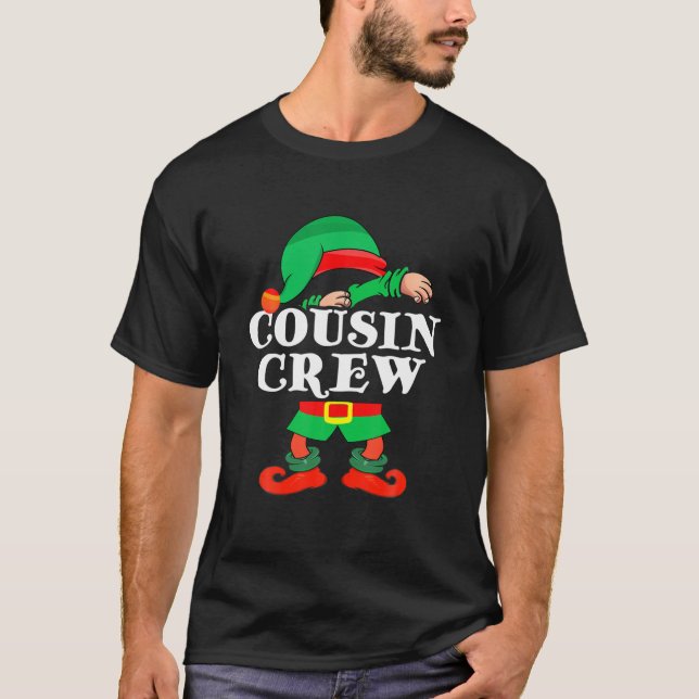 Camiseta Tripulación de primos - Equipo ELF Navidades corto (Anverso)