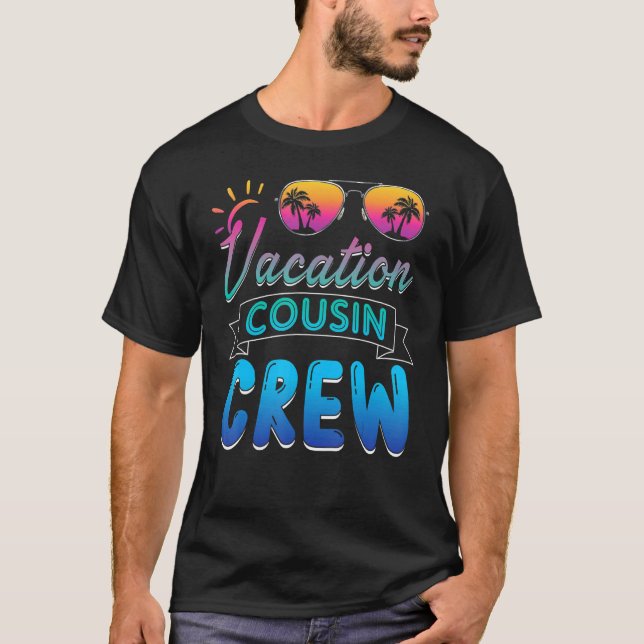 Camiseta Tripulación de Primos Familia Verano Vacaciones Cr (Anverso)
