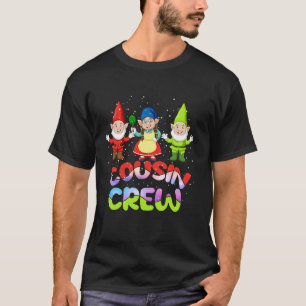Camiseta Tripulación de primos Gnome Elf Funny Matando Navi