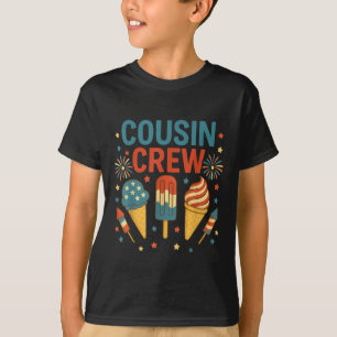 Camiseta Tripulación de primos Helado del 4 de julio Patrió