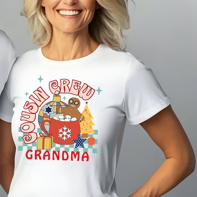 Camiseta Tripulación de primos Navidades de la abuela que h (Subido por el creador)