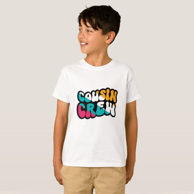 Camiseta Tripulación de primos retro (Anverso completo)