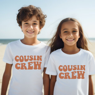 Camiseta Tripulación de primos Unisex de niños de familia