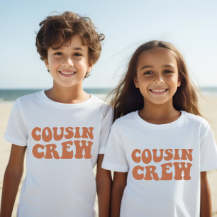 Camiseta Tripulación de primos Unisex de niños de familia