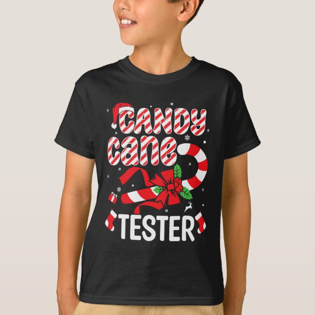 Camiseta Tripulación de probadores de bastones de caramelo  (Anverso)
