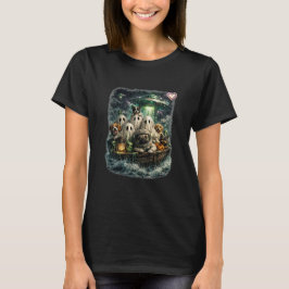 Camiseta Tripulación de Pug Fantasma en un Mar Embrujado