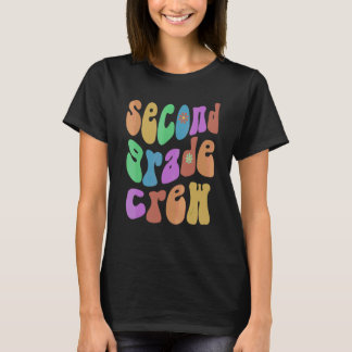 Camiseta Tripulación de Segundo Grado Retro Hola 2do Gr Ros