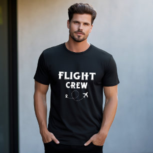 Camiseta Tripulación de Vuelo de Avión Vuelo Moderno Vacaci
