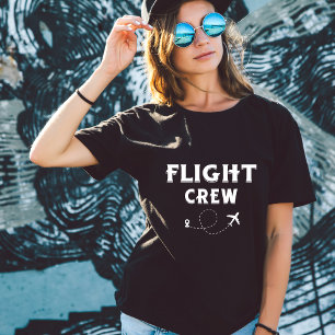 Camiseta Tripulación de Vuelo de Viaje Avión Volar Vacacion