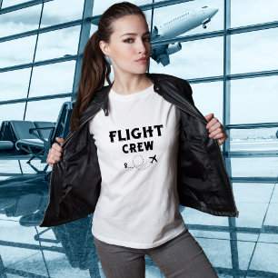 Camiseta Tripulación de Vuelo Divertido Avión Volar Vacacio