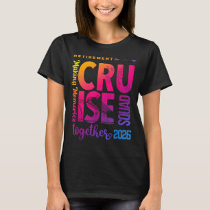 Camiseta Tripulación del crucero de jubilación Tie Dye 2026