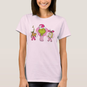 Camiseta Tripulación del Grinch en retrato rosa de San Vale